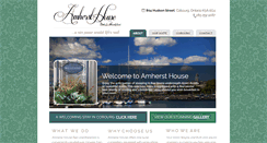 Desktop Screenshot of amhersthousebandb.com